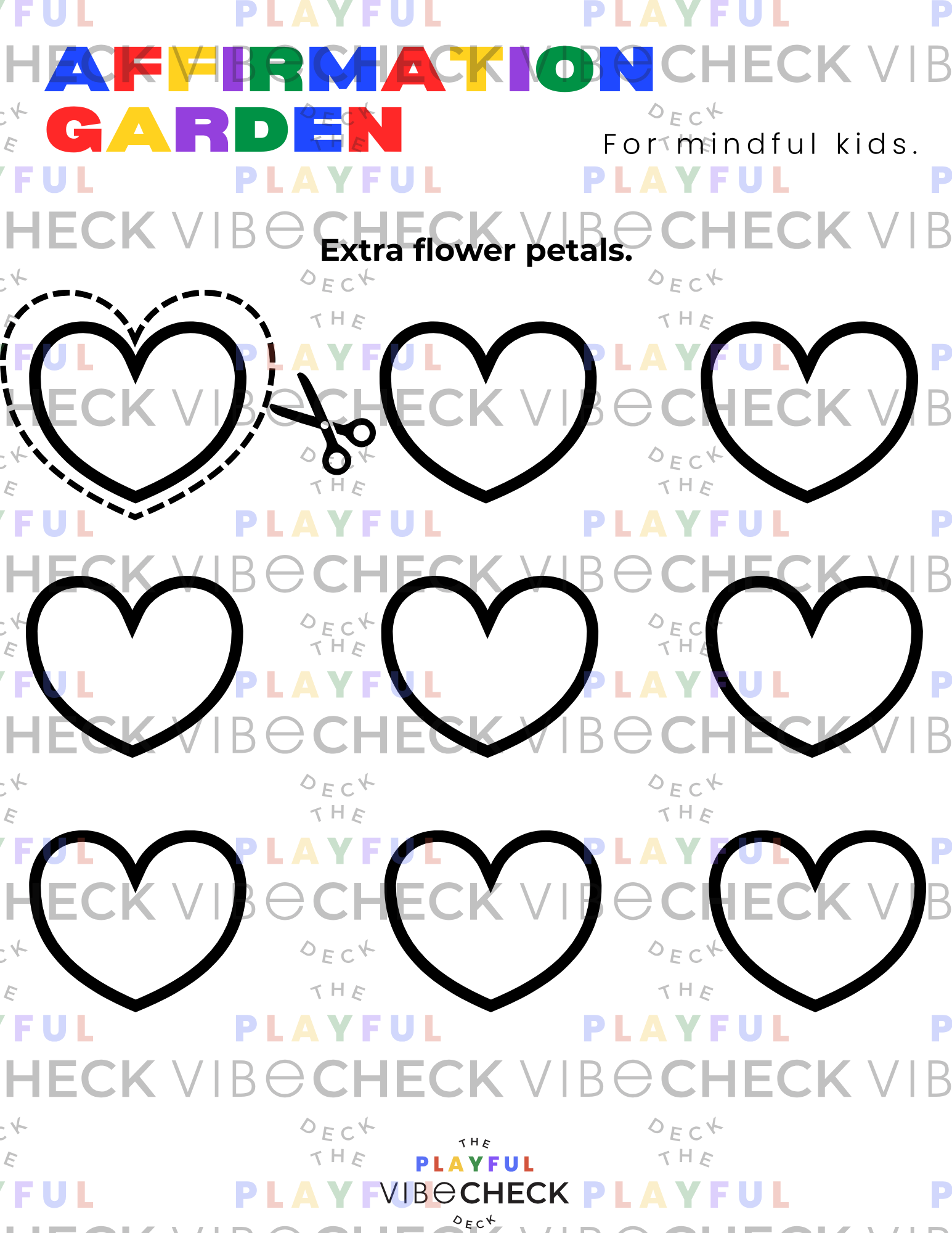 Printable PDF: Gratitude Garden