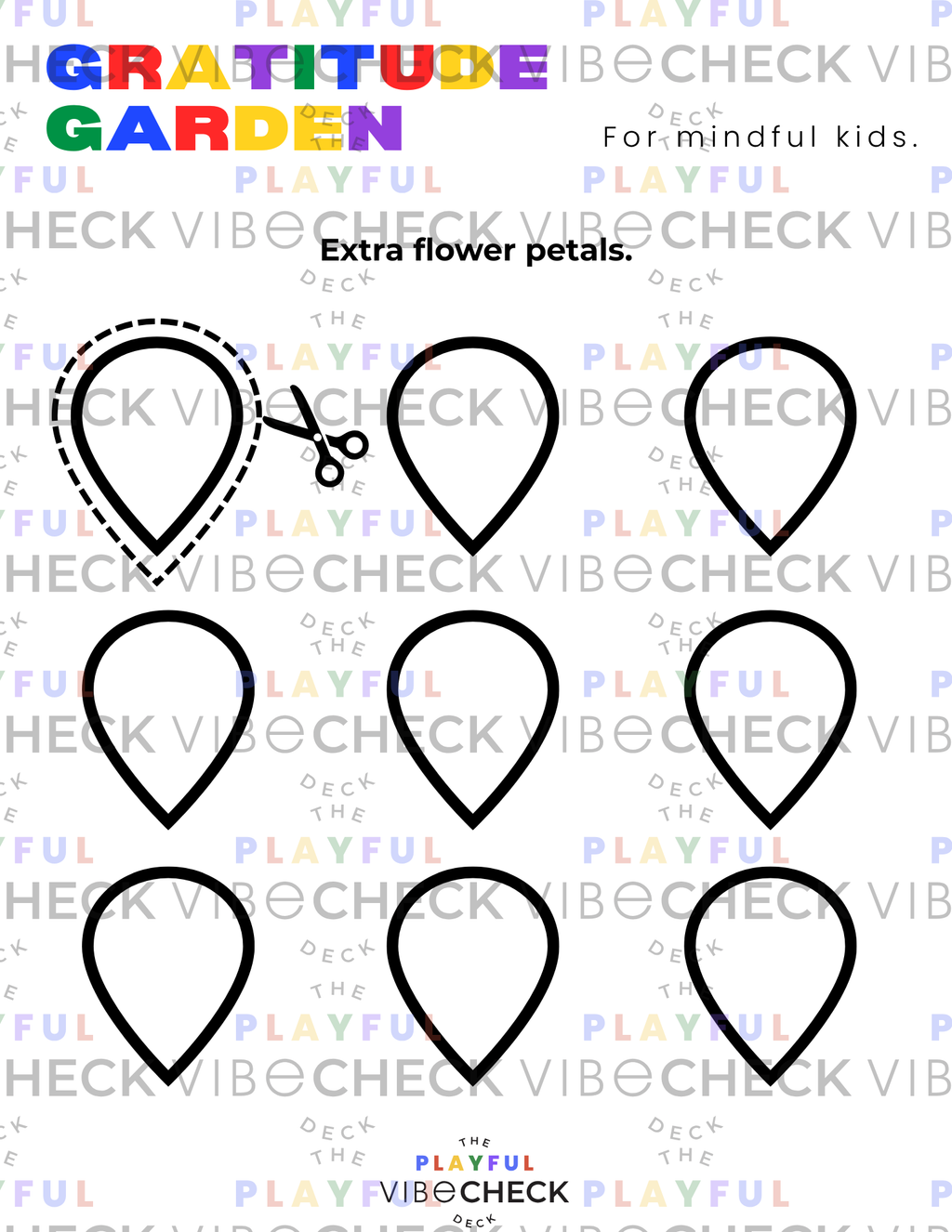 Printable PDF: Gratitude Garden