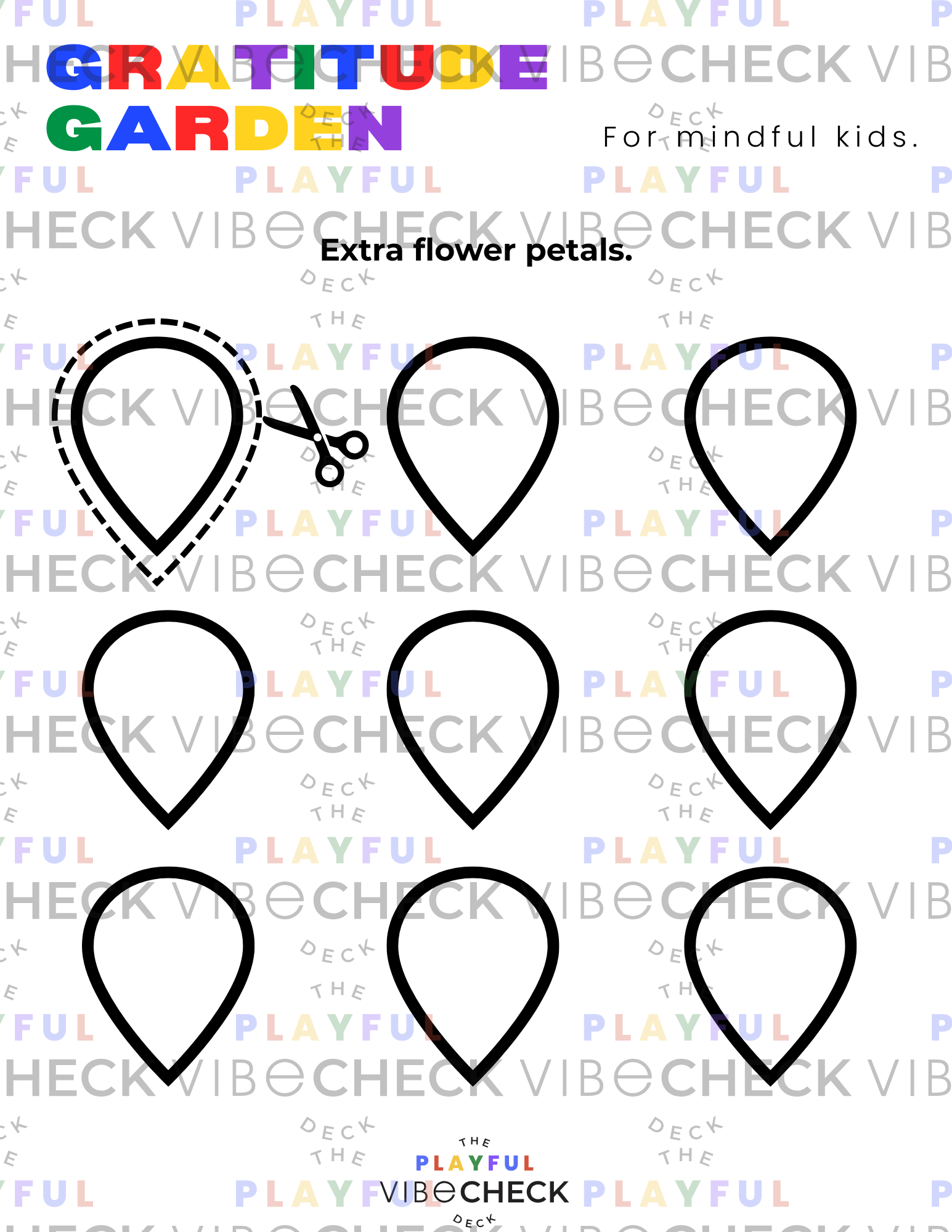Printable PDF: Gratitude Garden