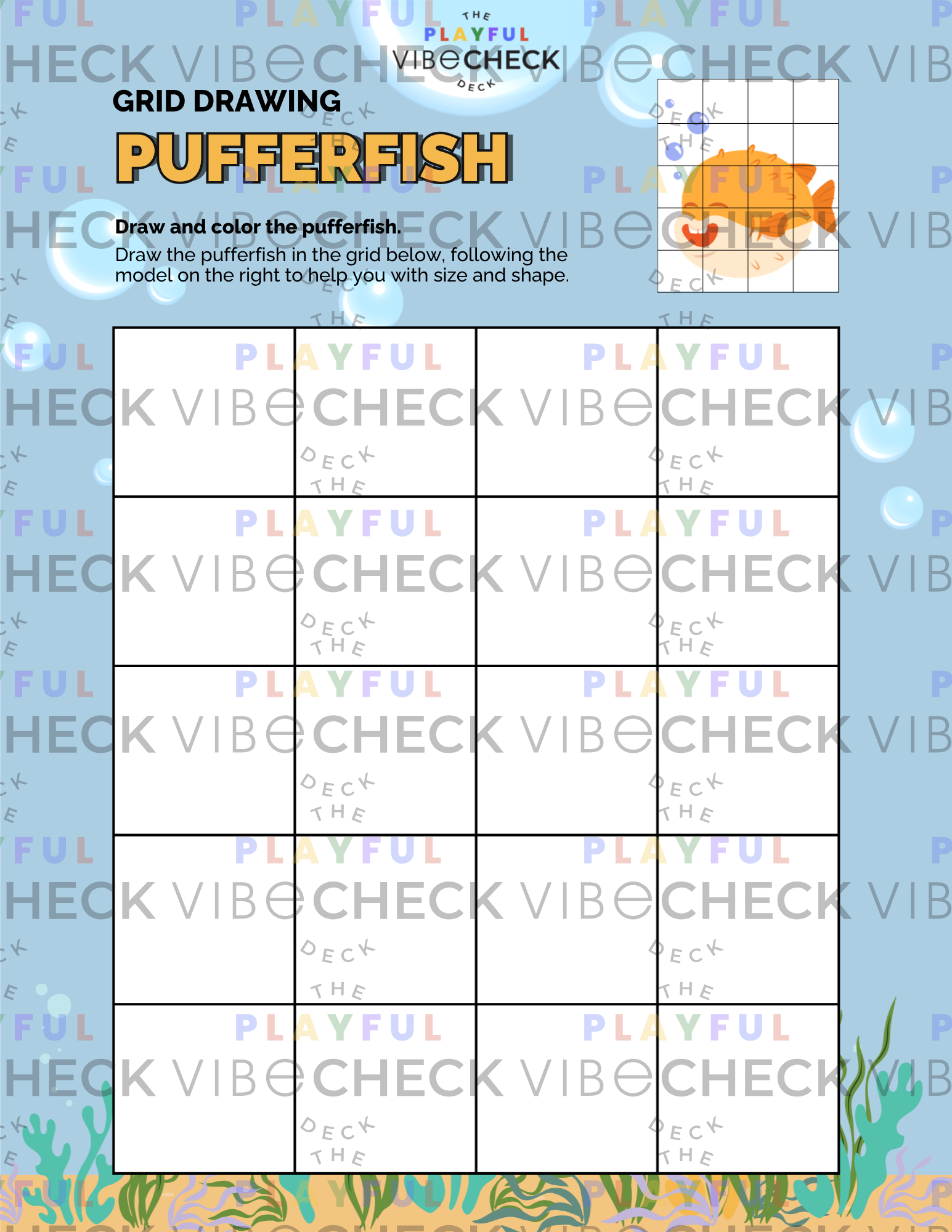 Printable PDF: Grid Drawings