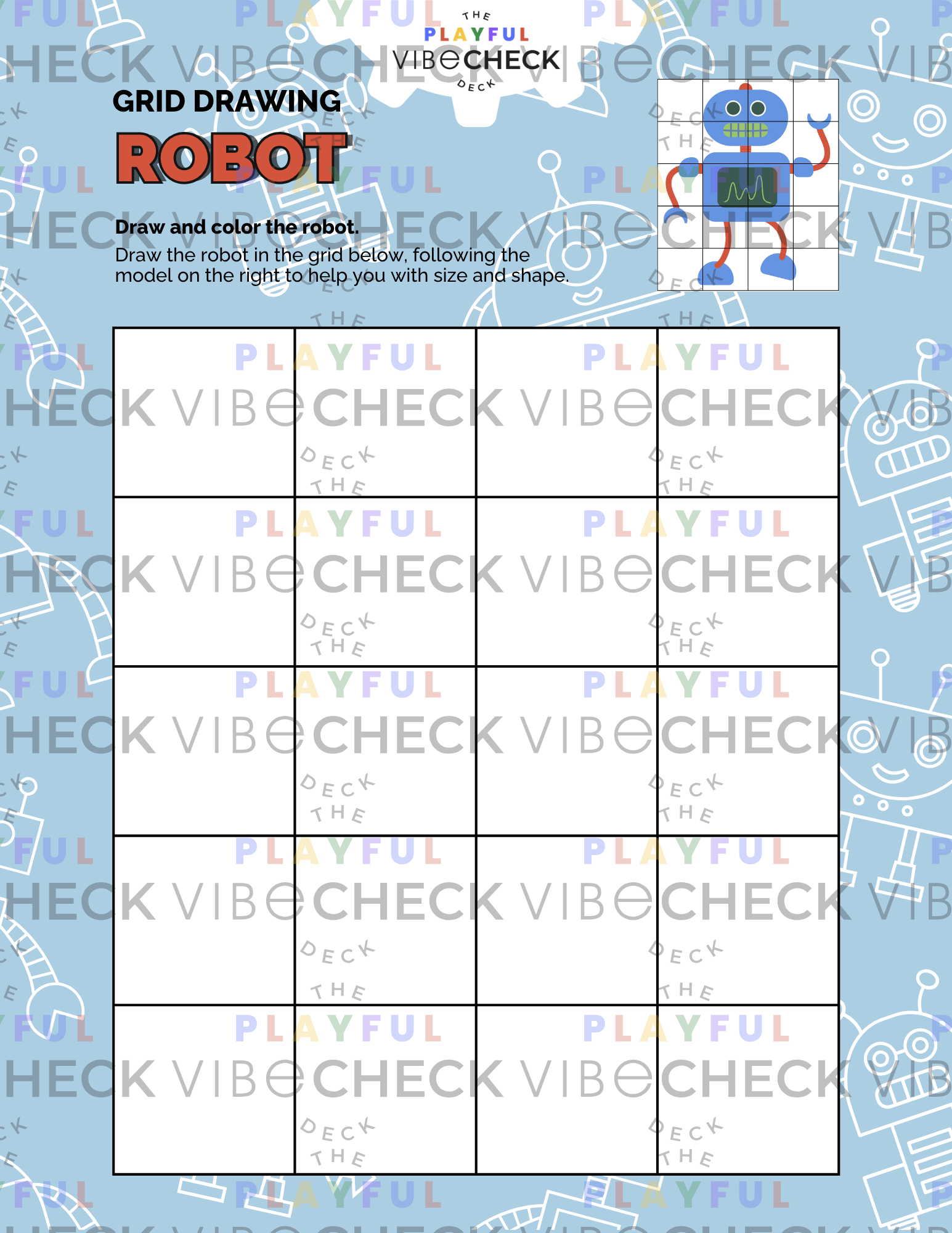 Printable PDF: Grid Drawings