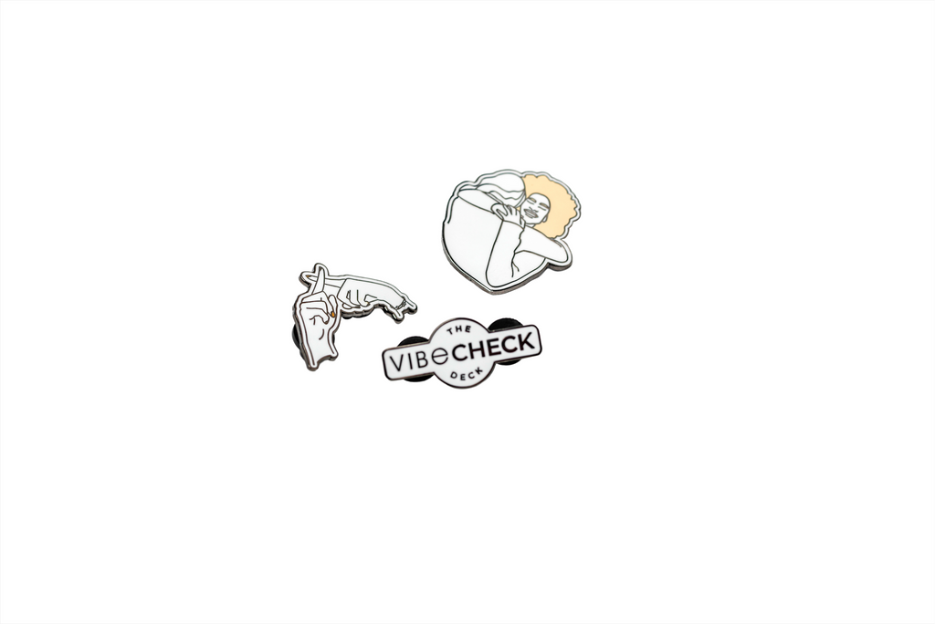 The Vibe Check Deck Logo Enamel Pin